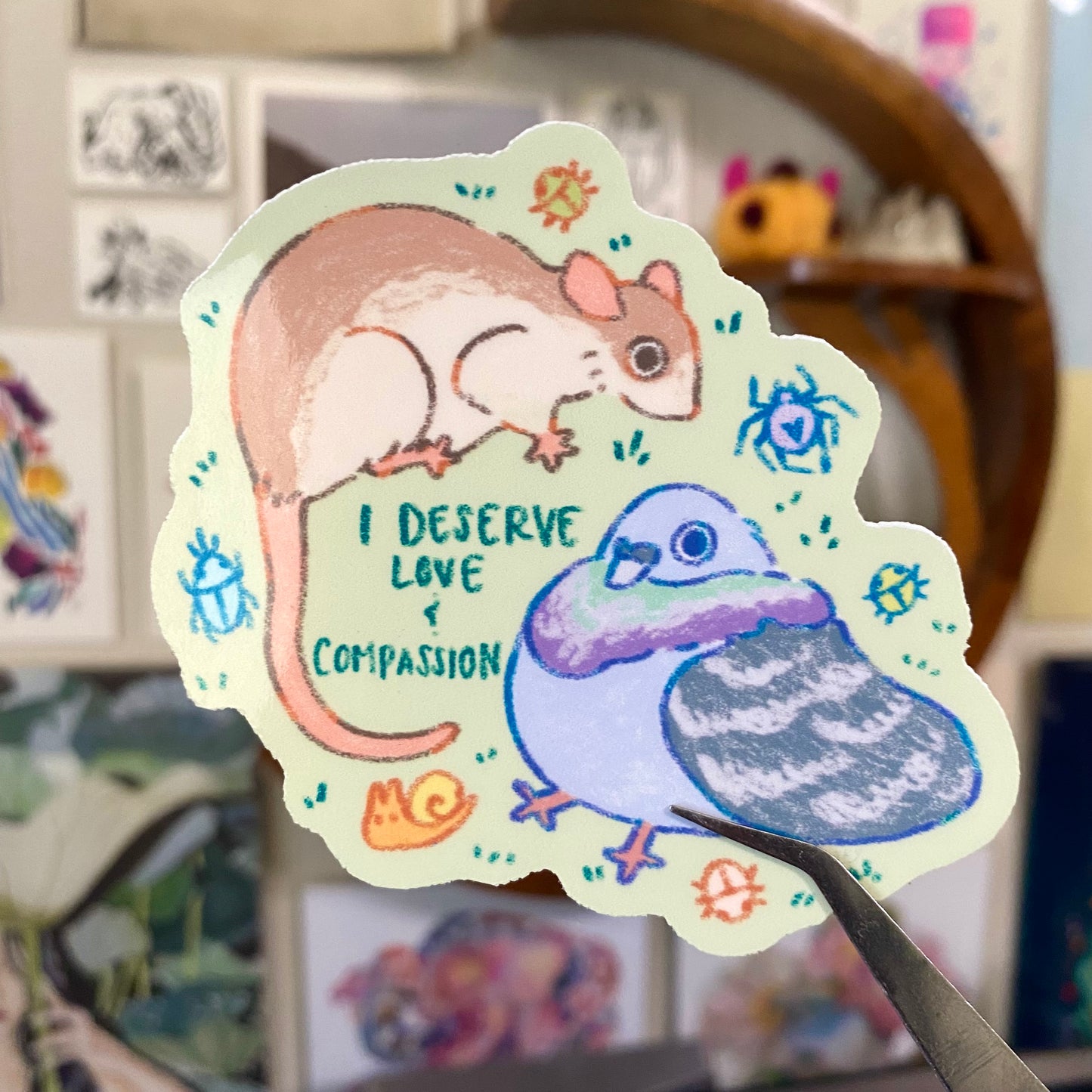 I Deserve Love and Compassion Sticker