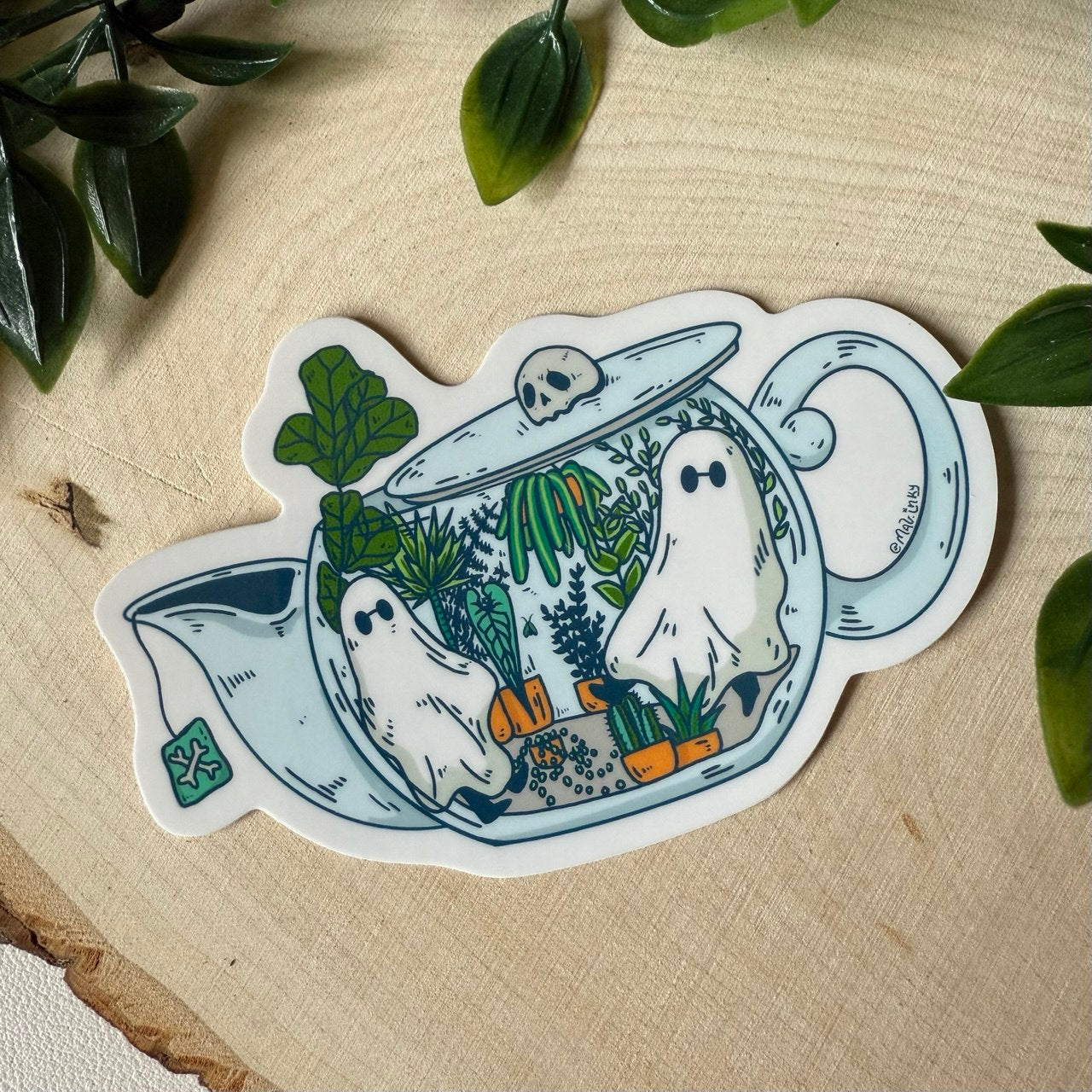Ghos-tea pot Sticker