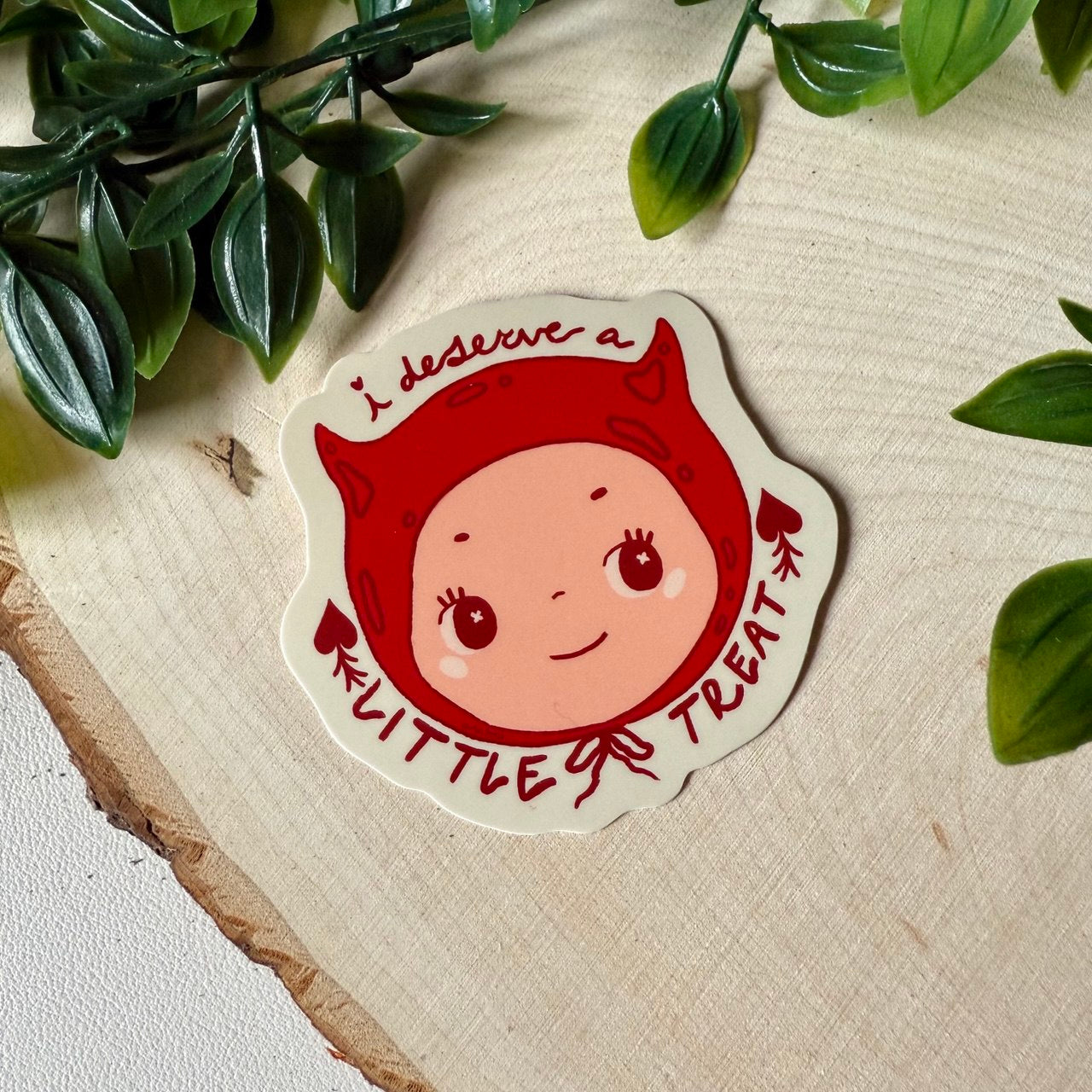 Sonny Devil Sticker - I deserve a little treat <3