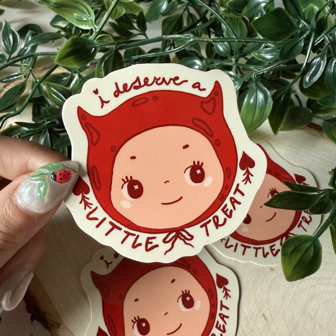 Sonny Devil Sticker - I deserve a little treat <3