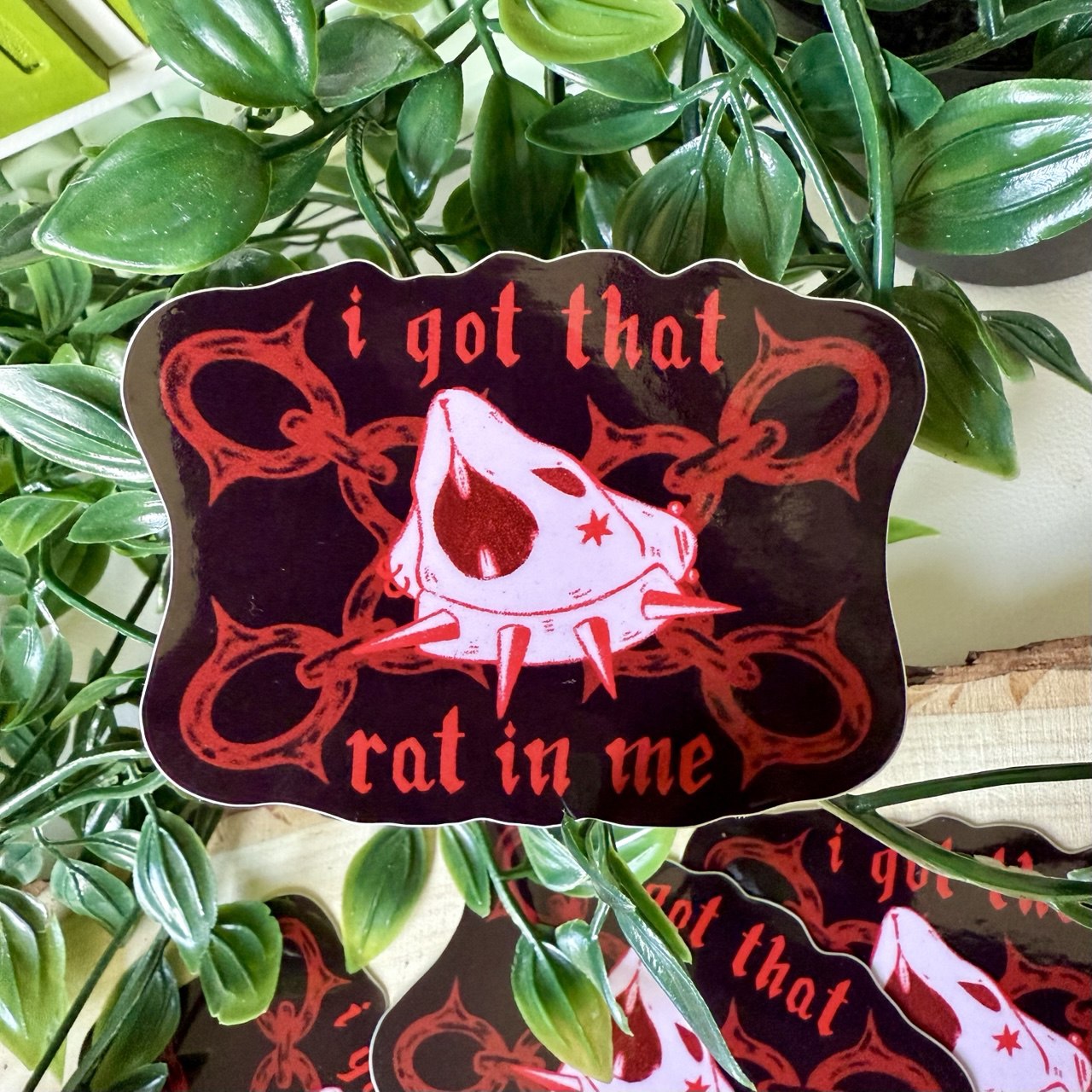 I got That Rat in Me Sticker - bad rat