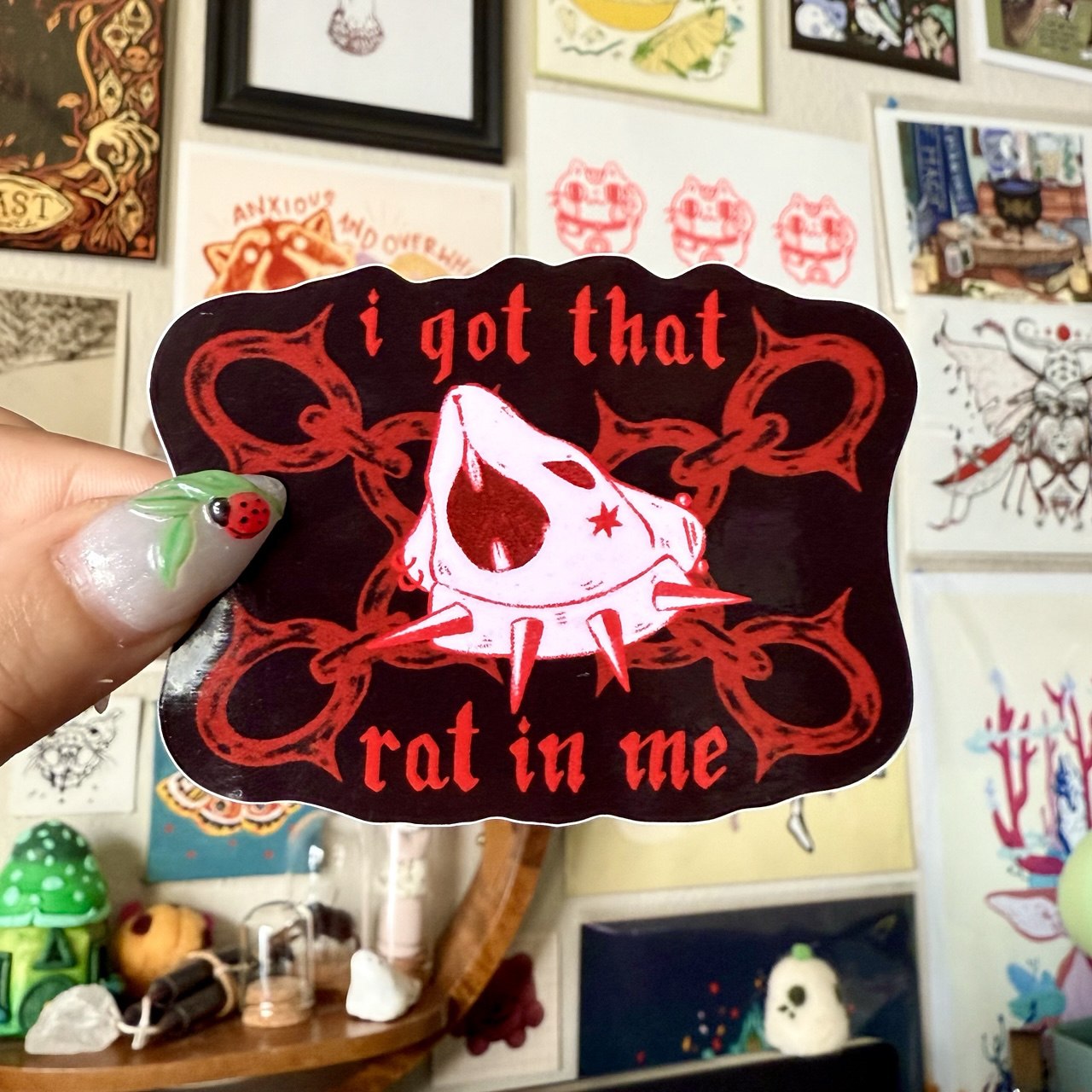 I got That Rat in Me Sticker - bad rat