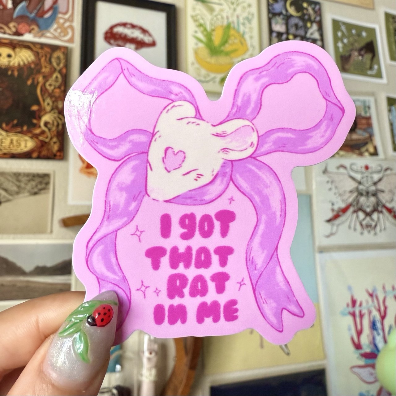 I got That Rat in Me Sticker - bby rat