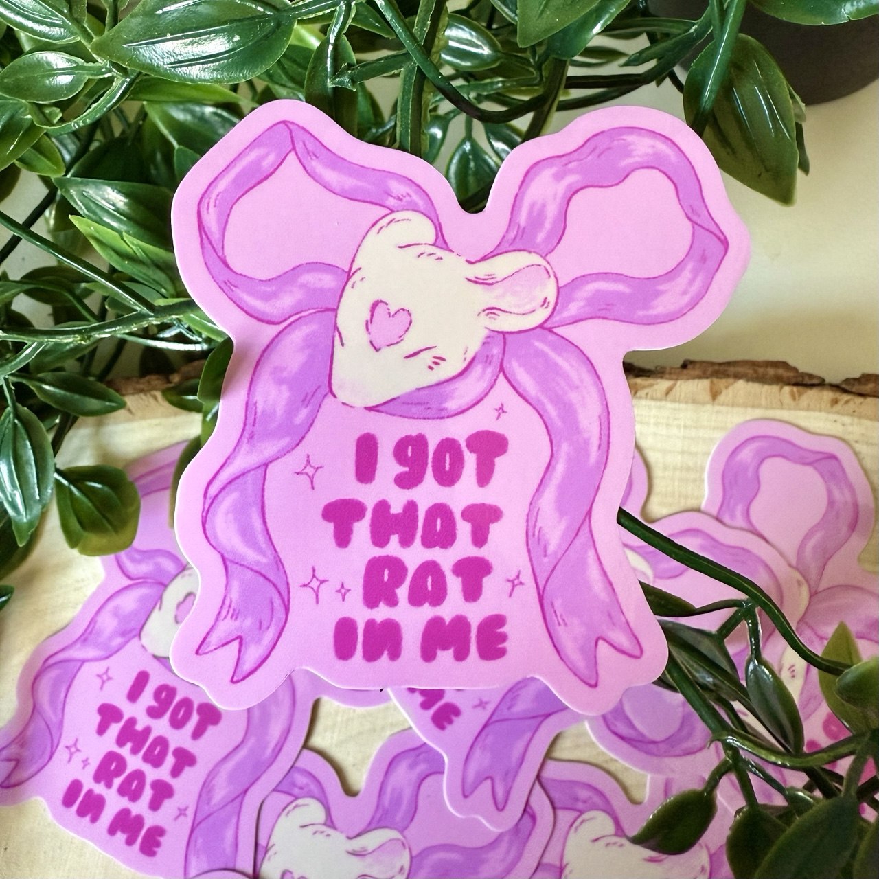 I got That Rat in Me Sticker - bby rat
