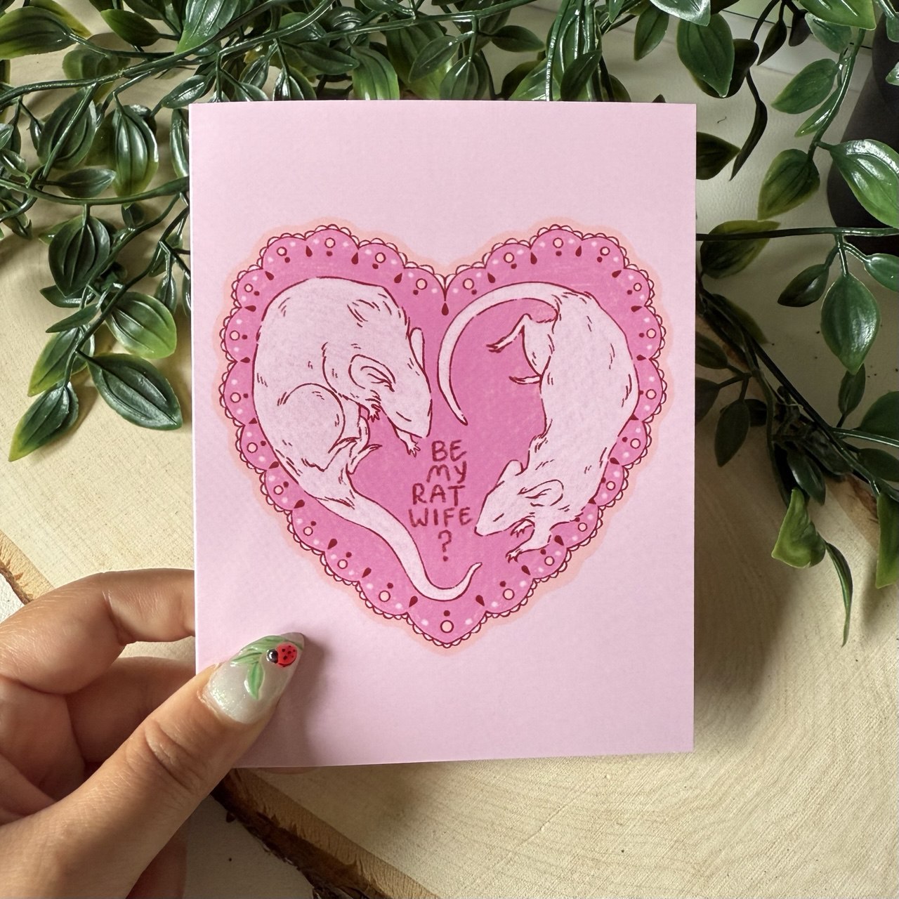 Be My Rat Wife Greeting Card