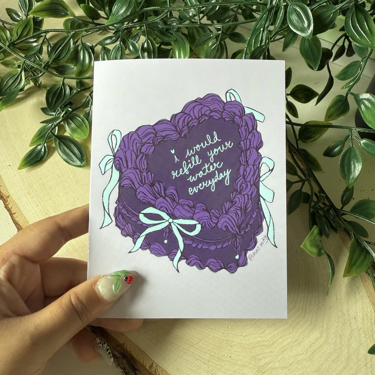 Refill Your Water Cake Greeting Card
