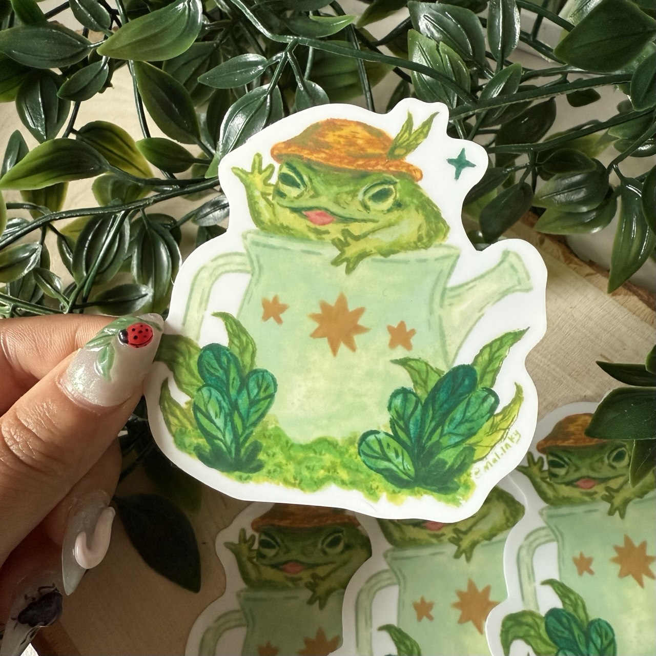 Frog in a Pot Sticker