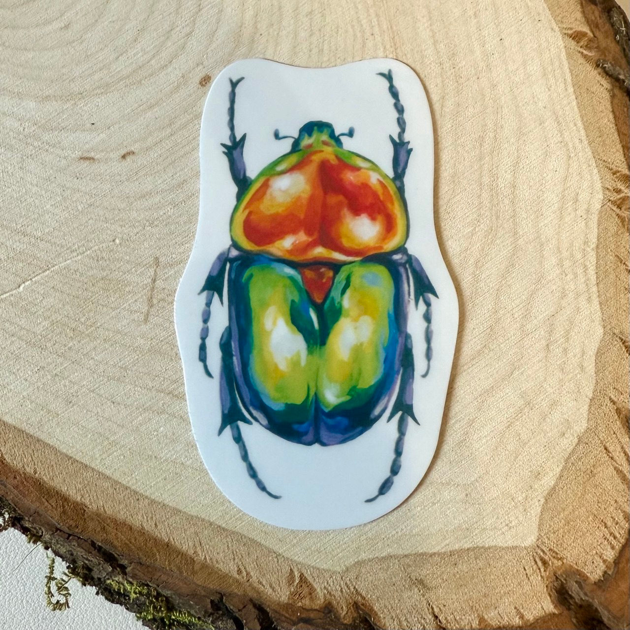 Pride Beetle Sticker