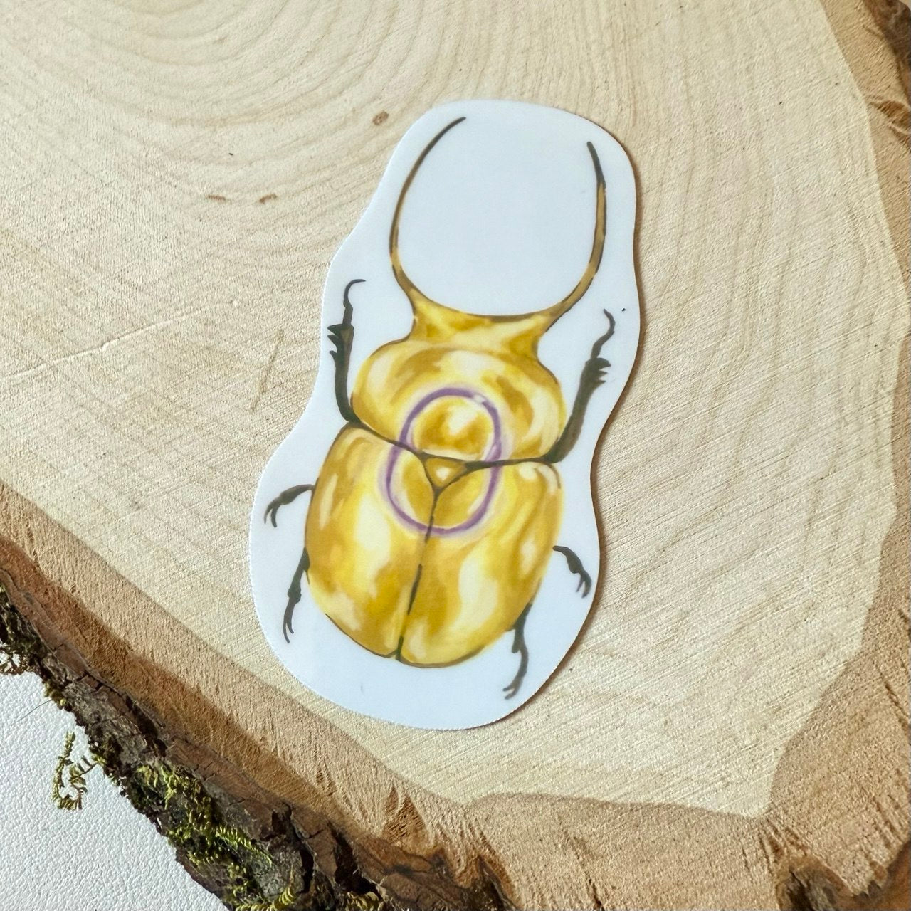 Pride Beetle Sticker