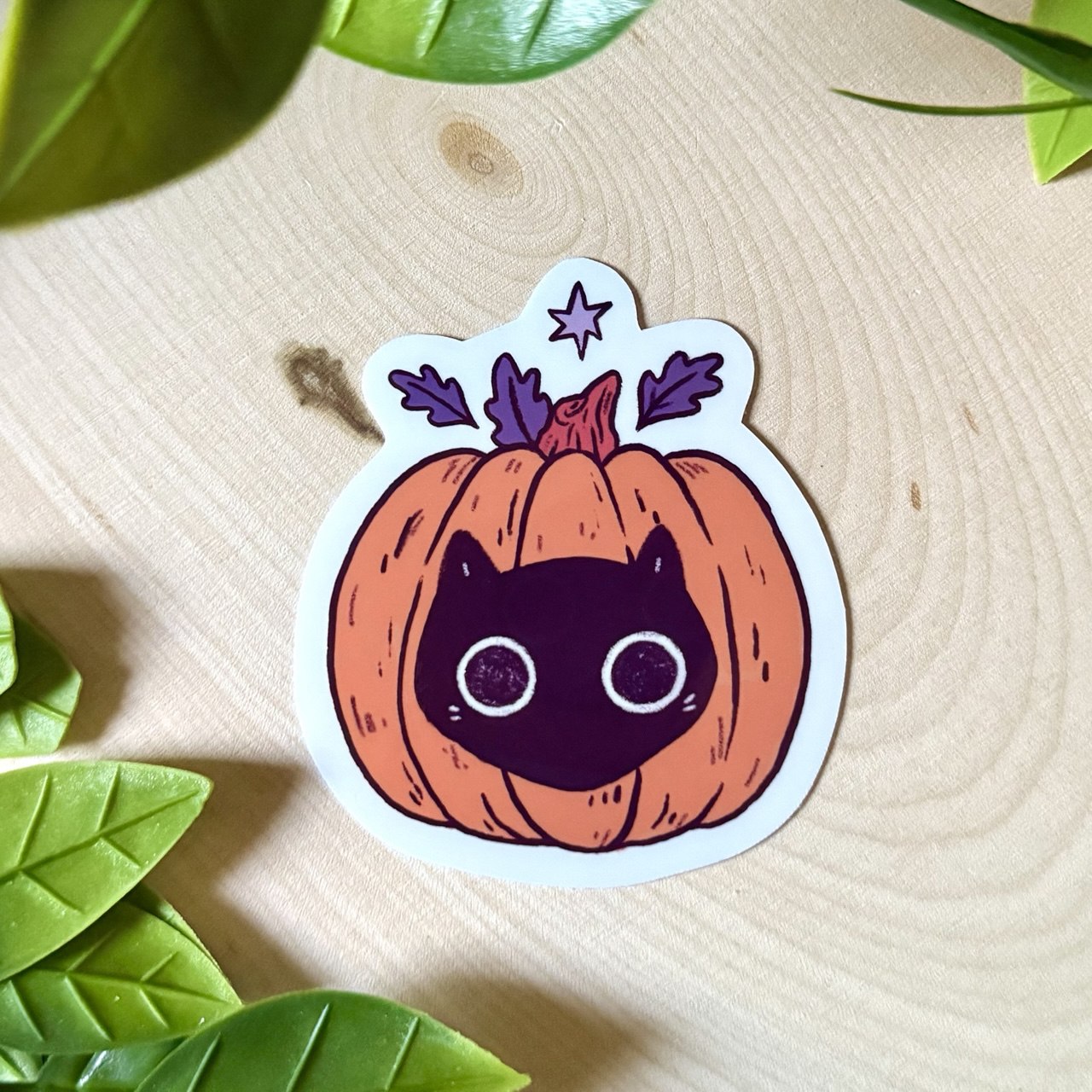Pumpkin Cat Sticker