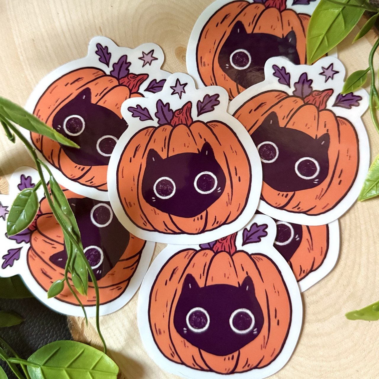 Pumpkin Cat Sticker