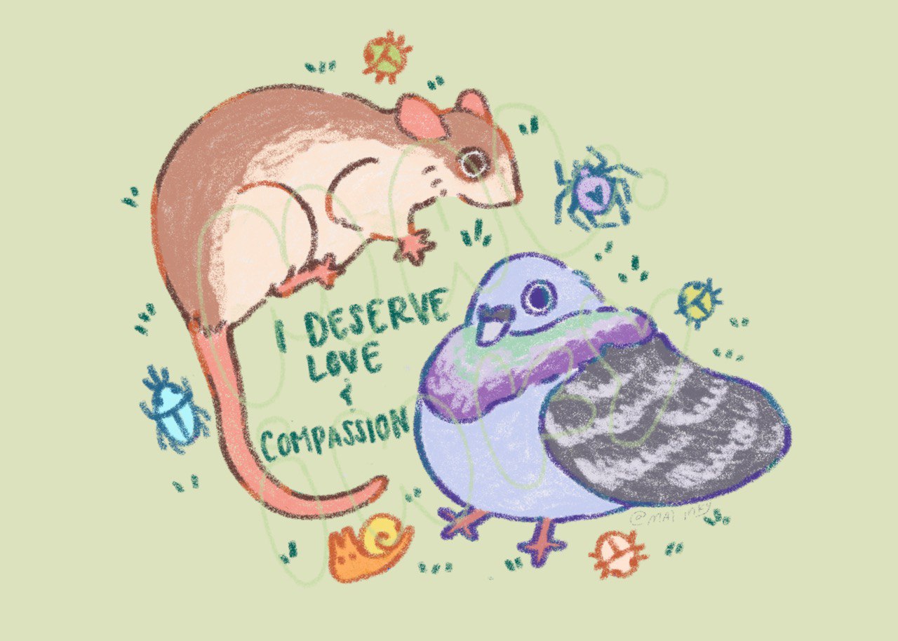 You Deserve Love and Compassion Art Print - 5x7