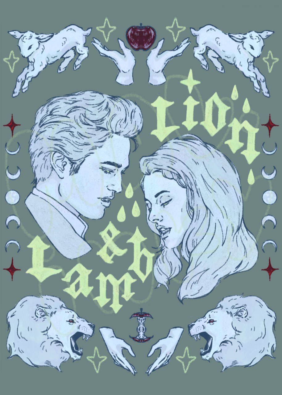 Twilight The Lion and The Lamb Art print