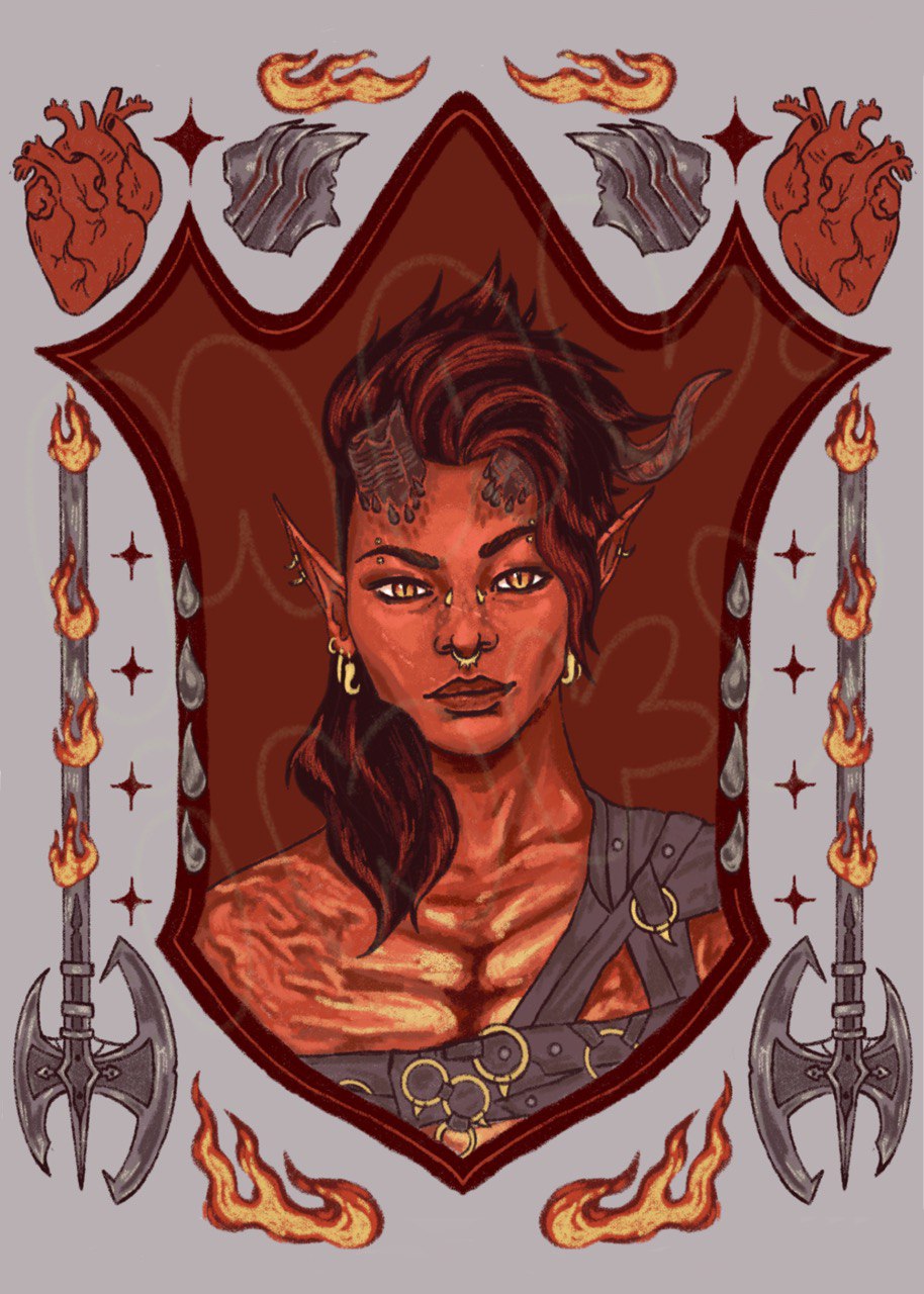 Karlach Baldurs Gate 3 Art Print