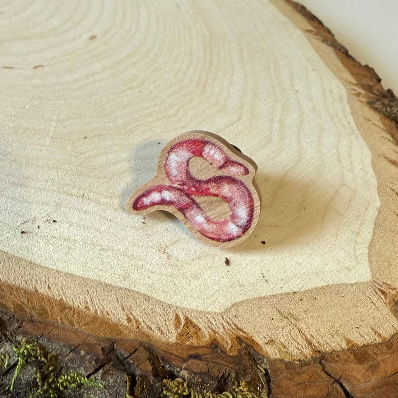 Wooden Bug Pin