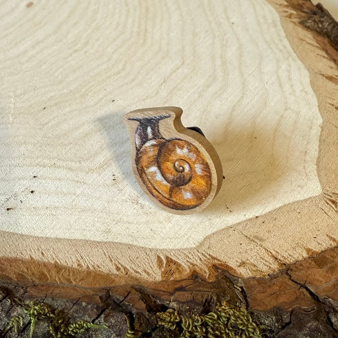 Wooden Bug Pin