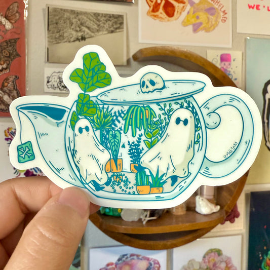 Ghos-tea pot Sticker