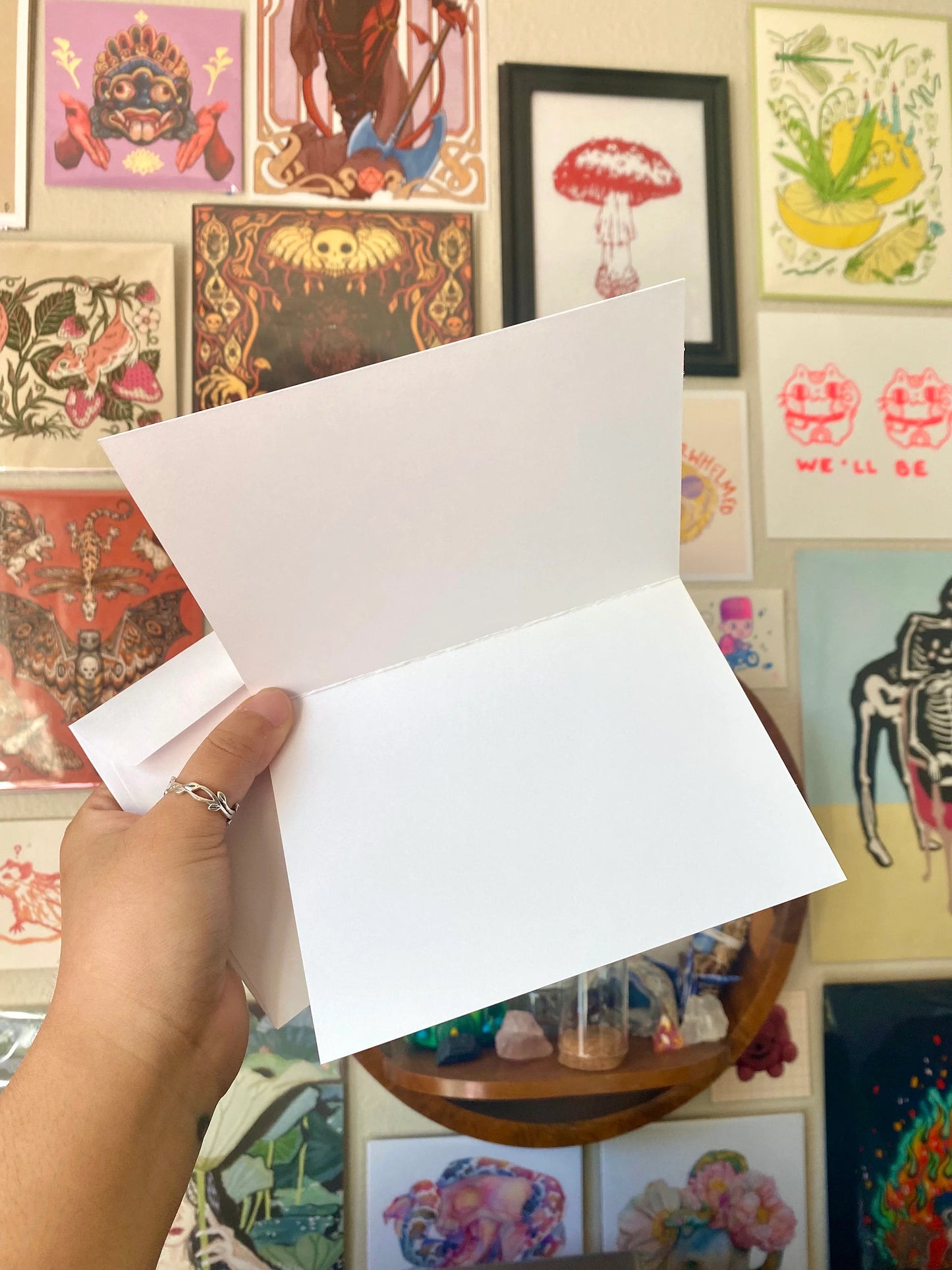 Anxious and Overwhelmed Greeting Card
