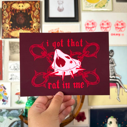 I Got That Rat in Me Print - 5x7