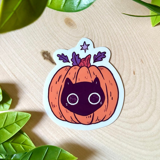 Pumpkin Cat Sticker