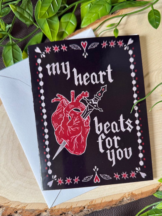 My Heart Beats for You Greeting Card