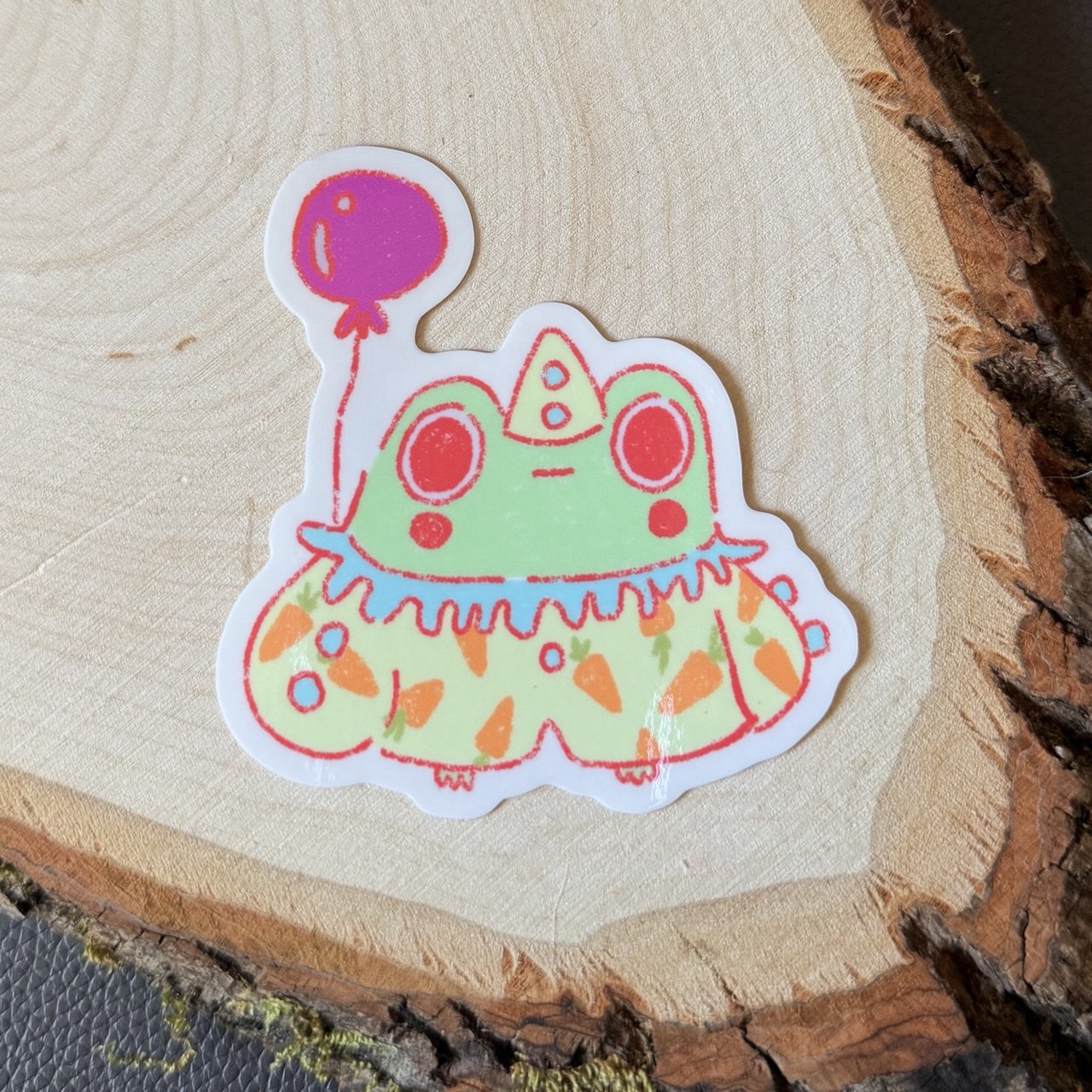 Party Clown Frog Sticker