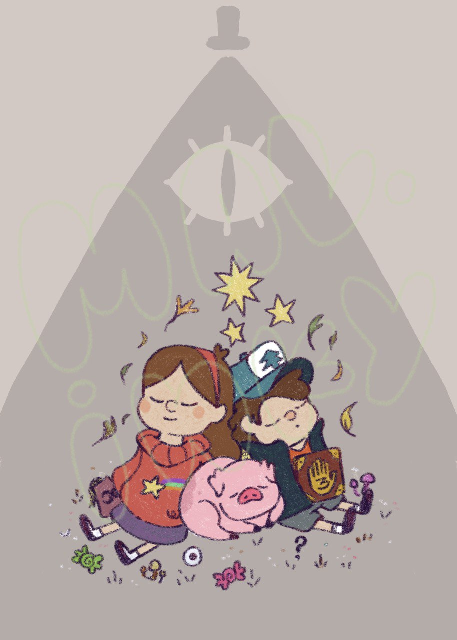Rest in Gravity Falls Print - 5x7