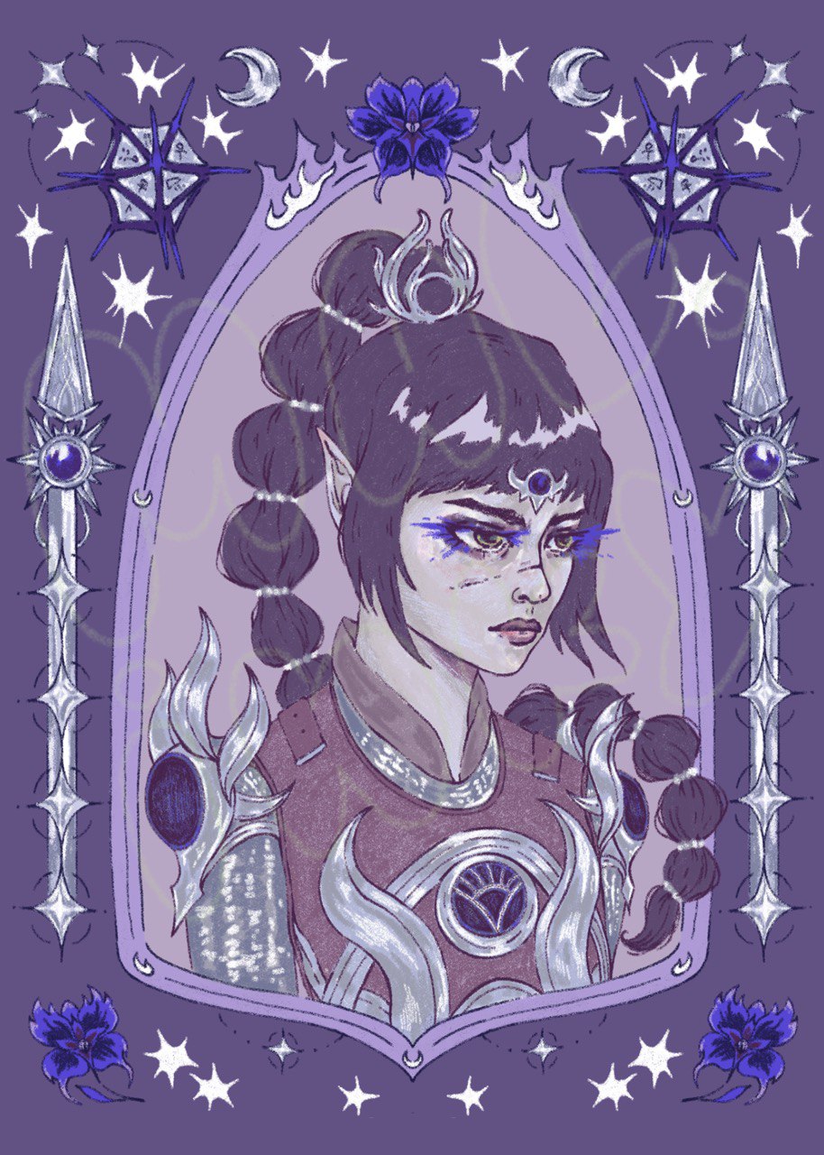 Shadowheart Baldurs Gate 3 Art Print