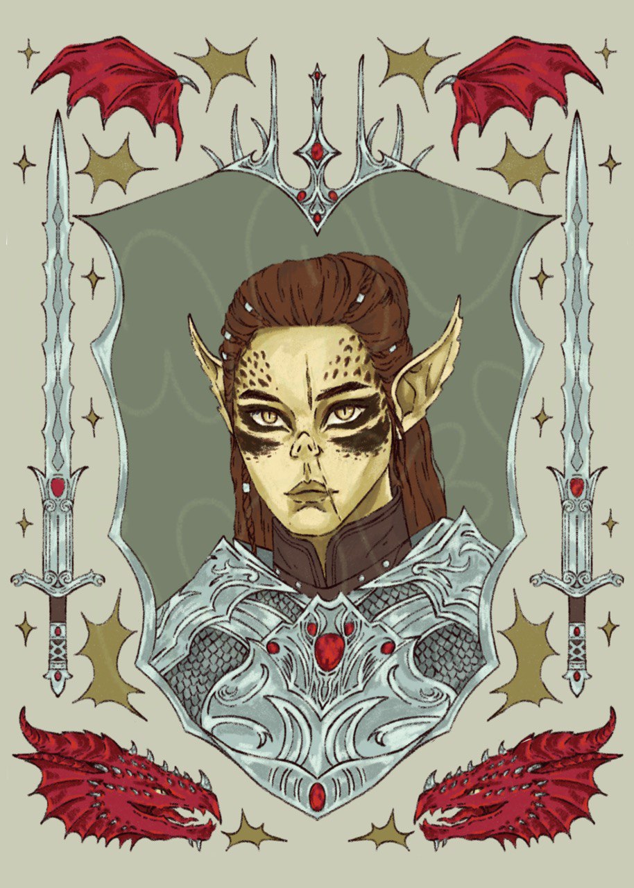 Lae'zel Baldurs Gate 3 Art Print