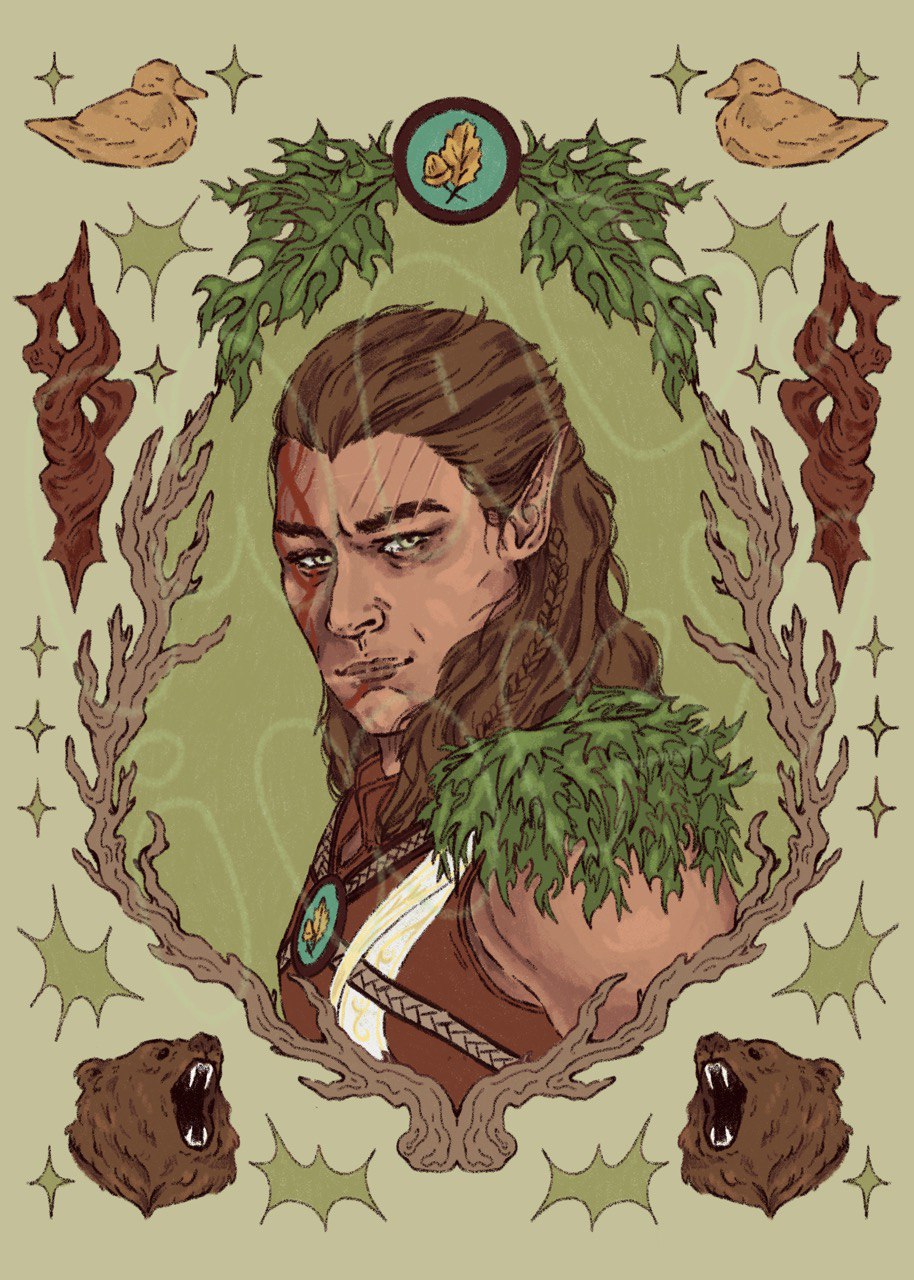 Halsin Baldurs Gate 3 Art Print