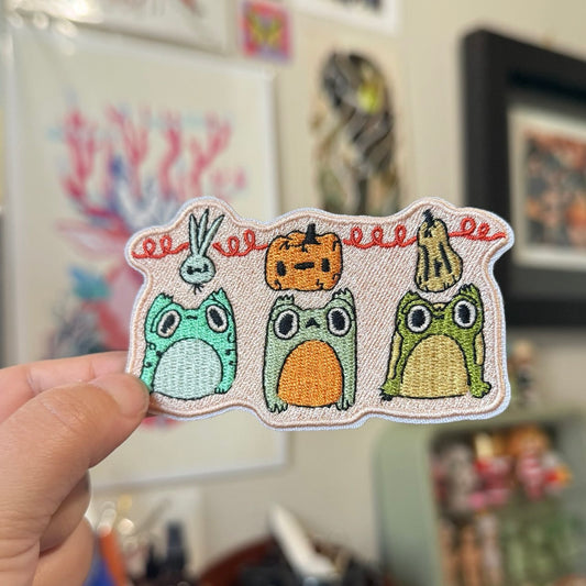 Harvest Frog Iron on Patch
