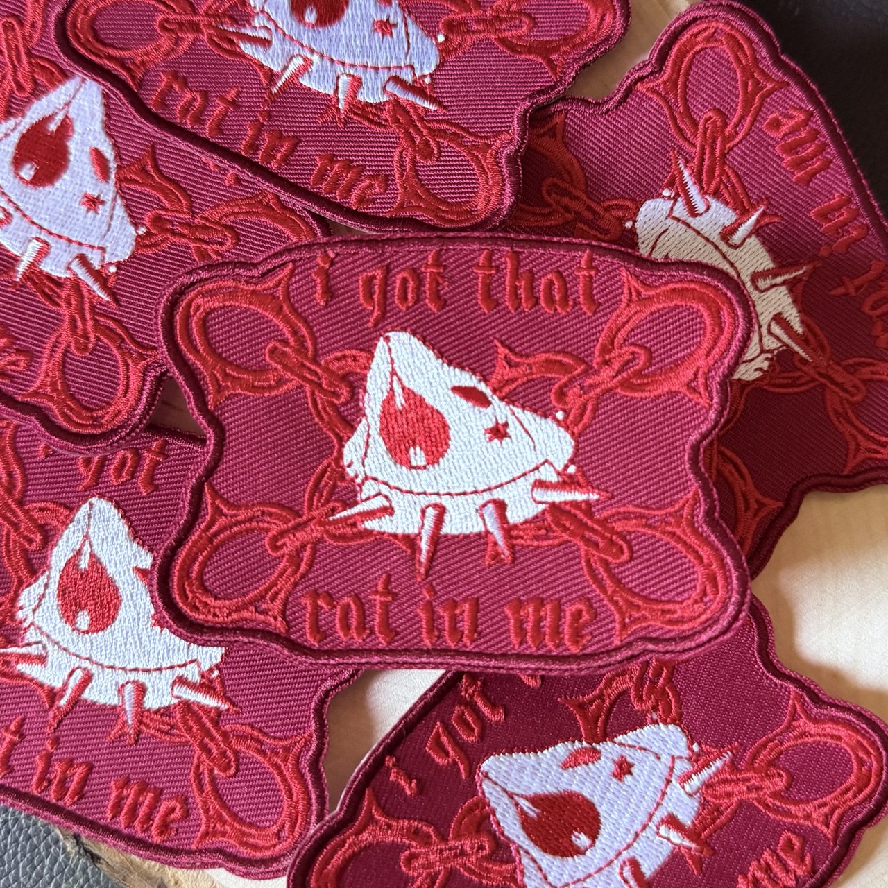 I Got that Rat in Me Iron on Patch