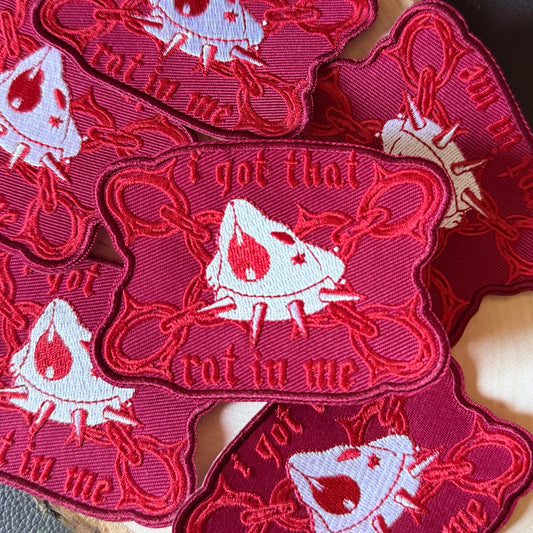 I Got that Rat in Me Iron on Patch