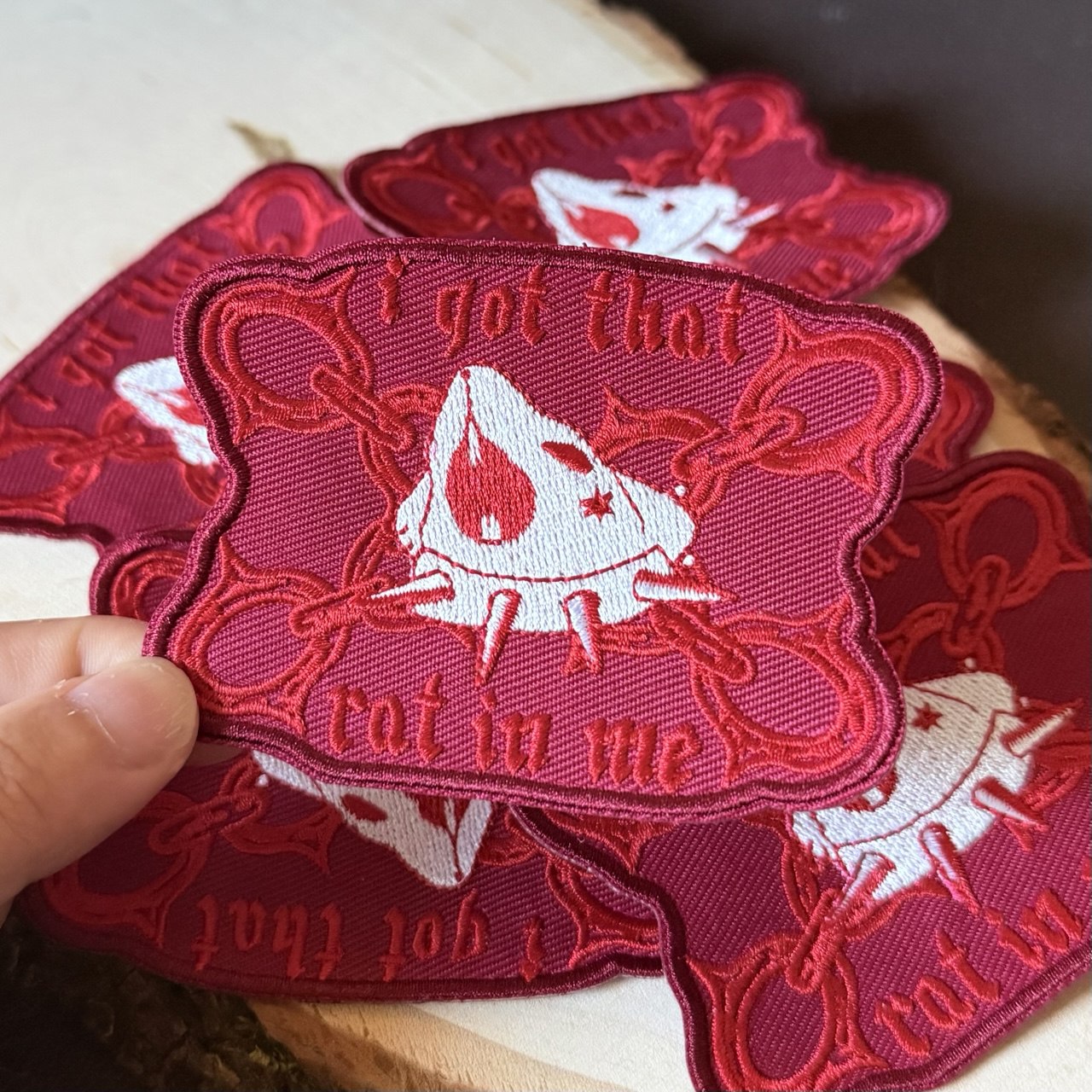 I Got that Rat in Me Iron on Patch