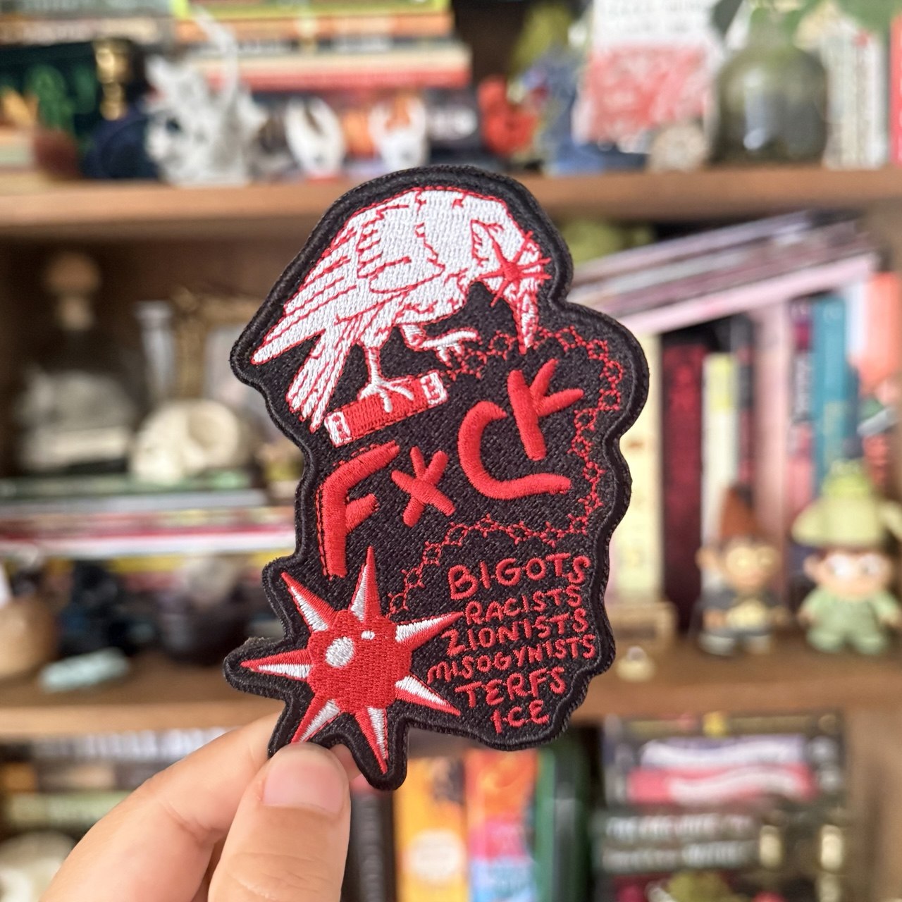 F Bigots Iron On Patch