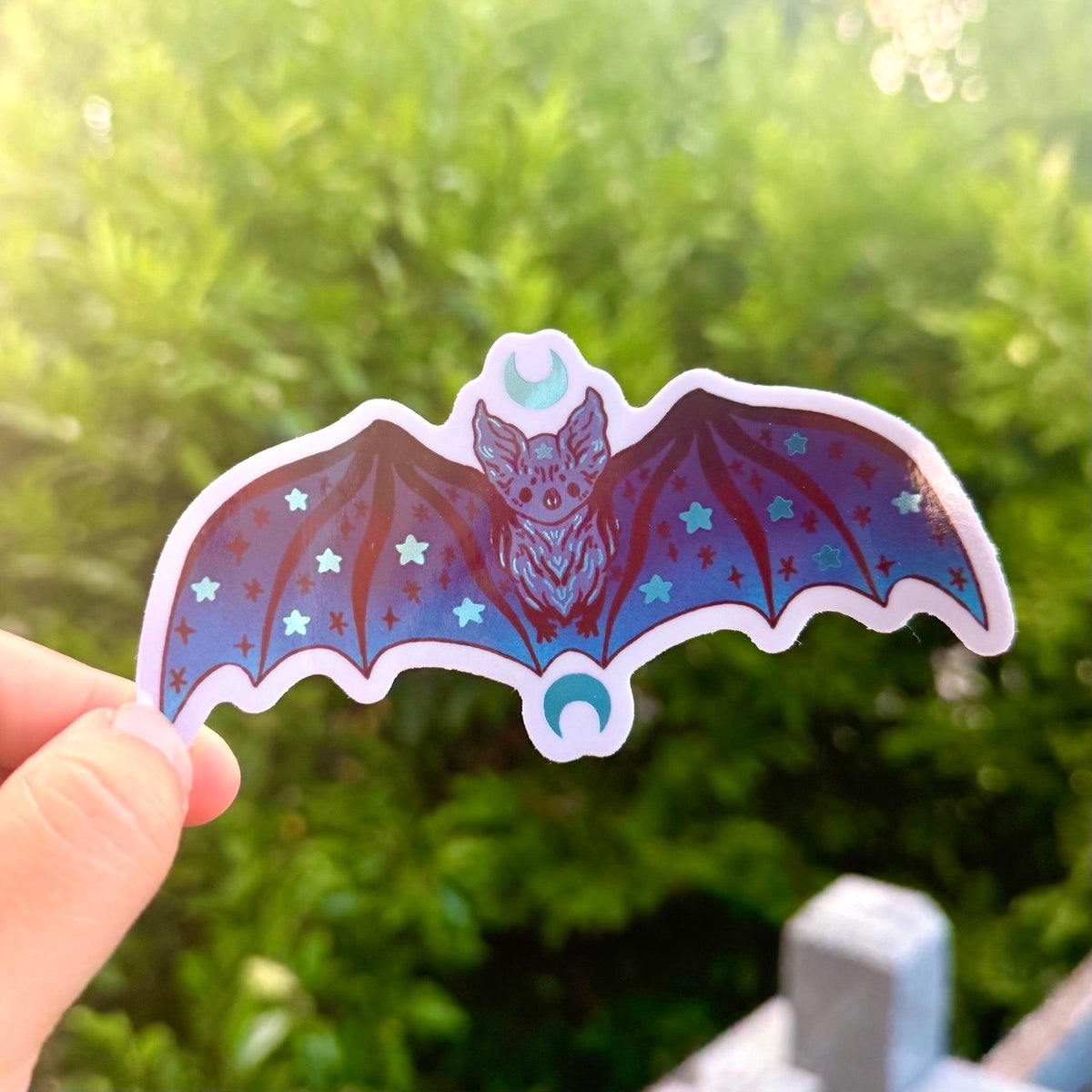 Holographic Bat Sticker