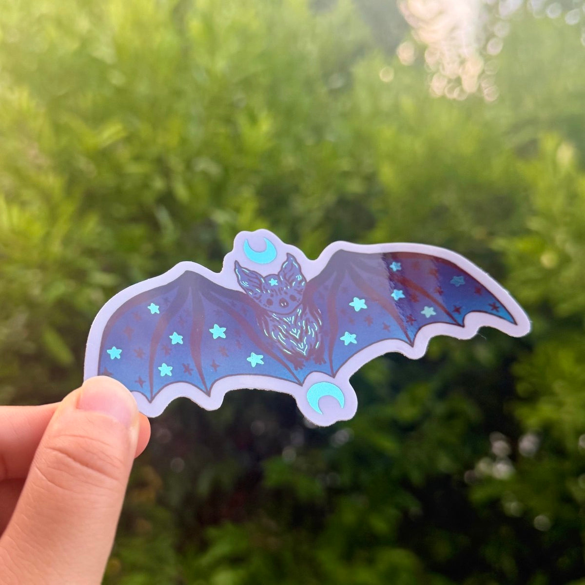 Holographic Bat Sticker