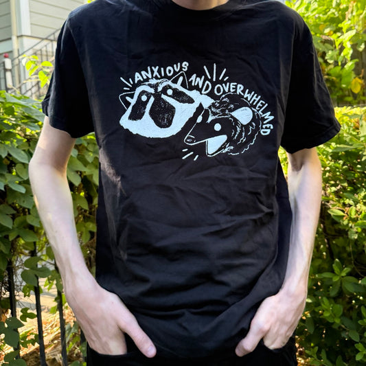 Anxious and Overwhelmed (black) Shirt