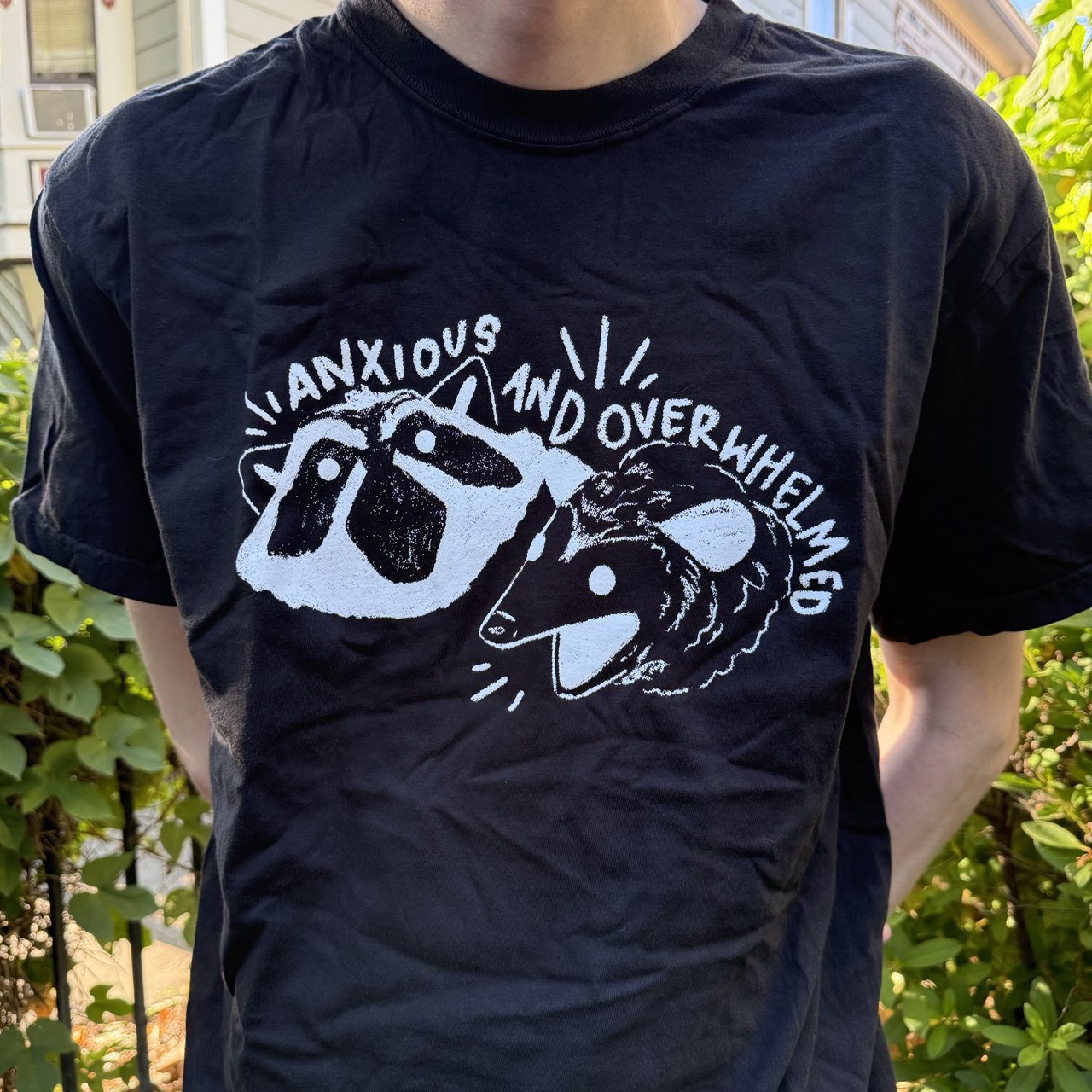 Anxious and Overwhelmed (black) Shirt