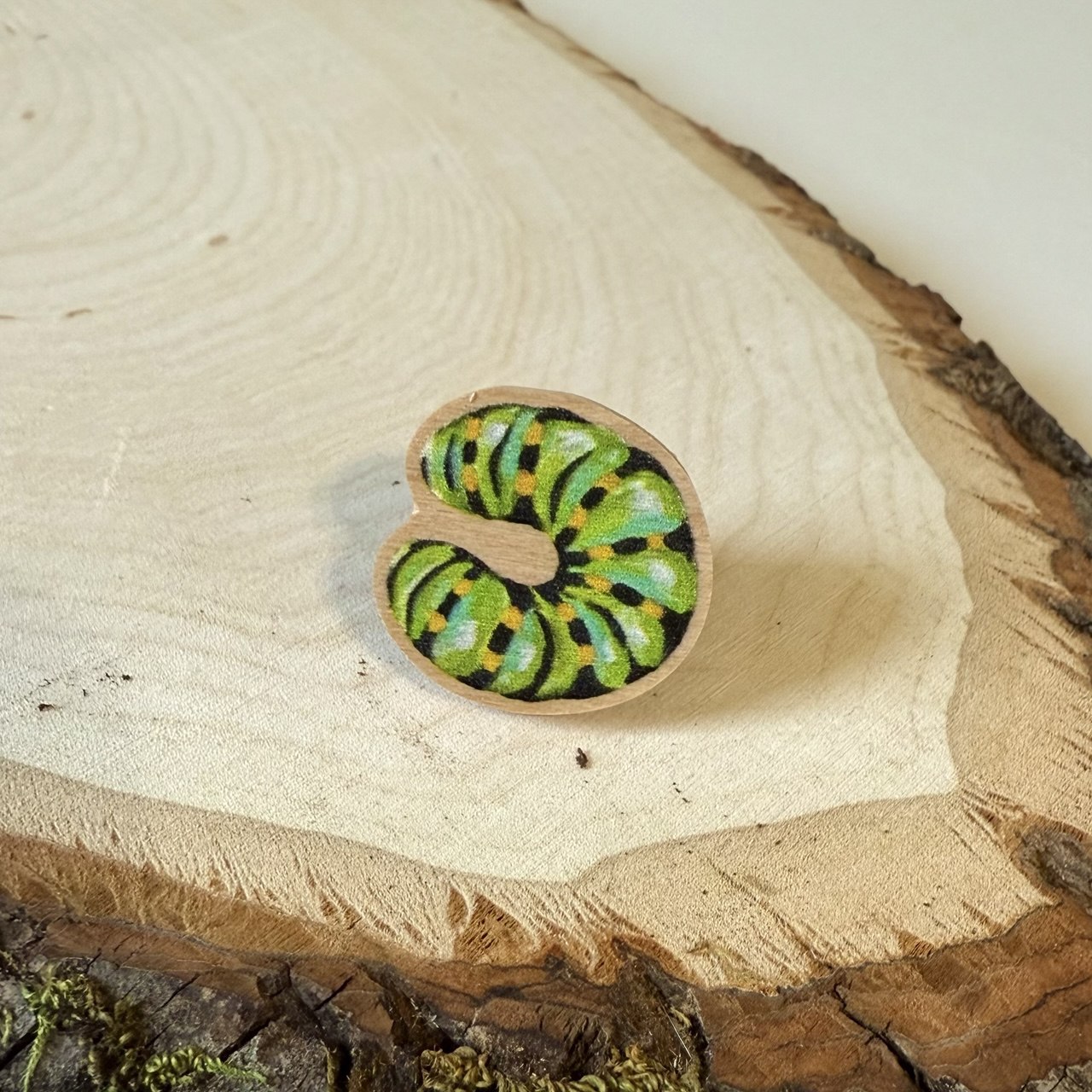 Wooden Bug Pin